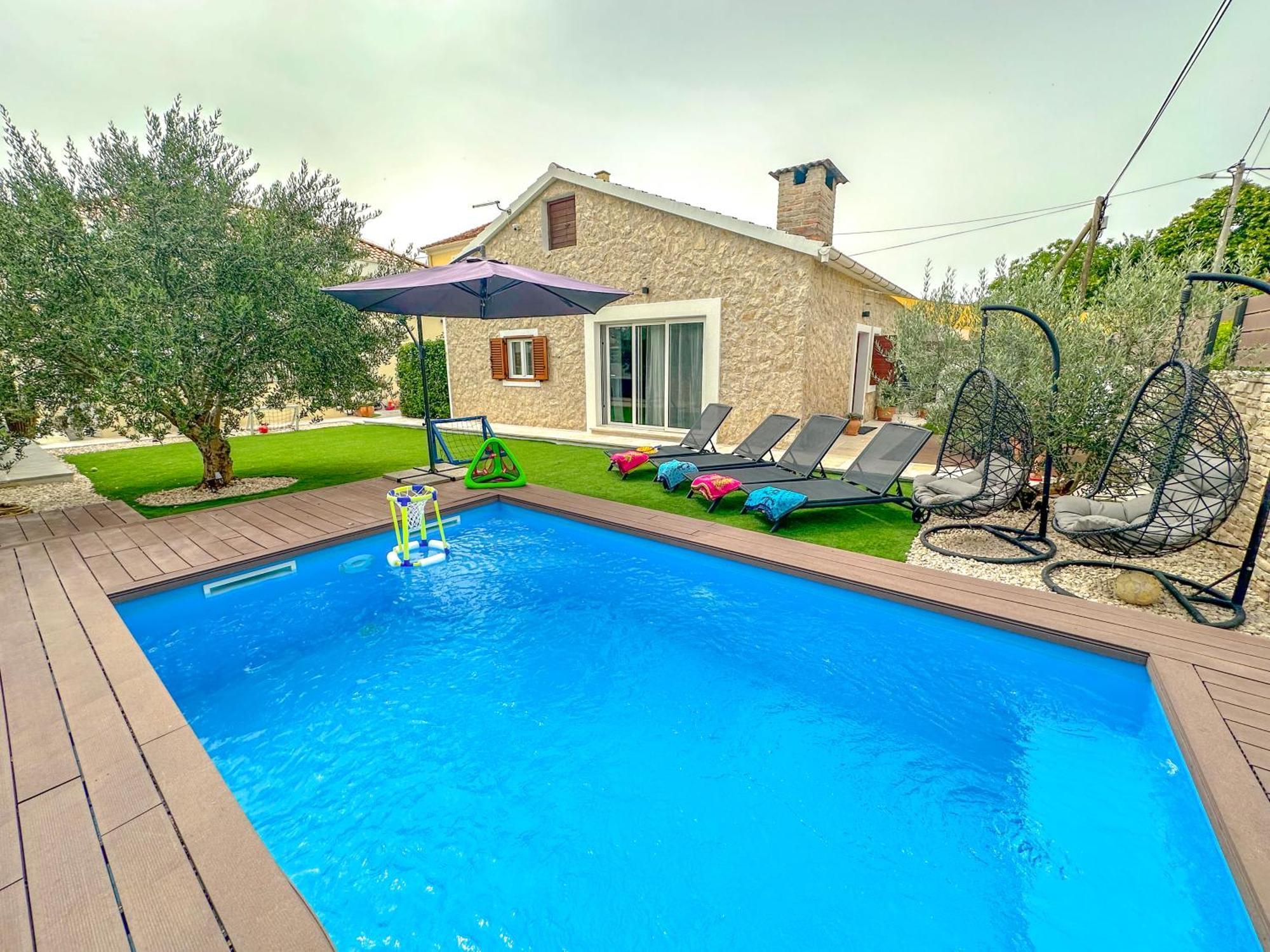 Mustra House Zadar - Private Pool & Sauna Eksteriør billede