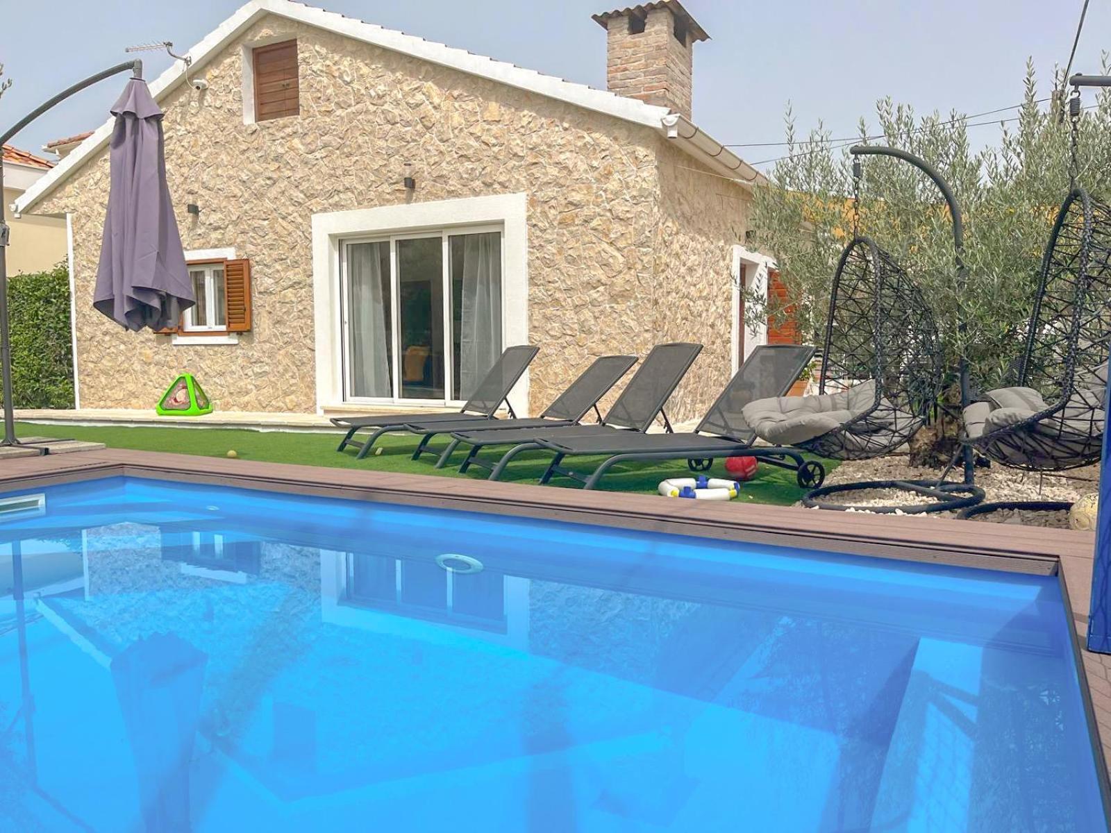 Mustra House Zadar - Private Pool & Sauna Eksteriør billede