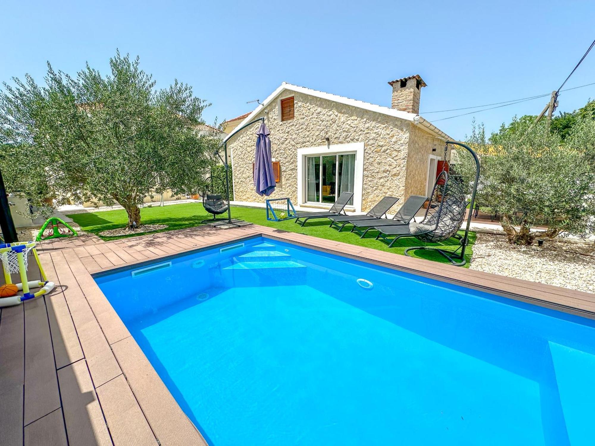 Mustra House Zadar - Private Pool & Sauna Eksteriør billede